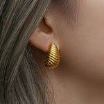 jewelry, in 18K gold-plated 316L stainless steel, waterproof, hypoallergenic, by VENTÙR