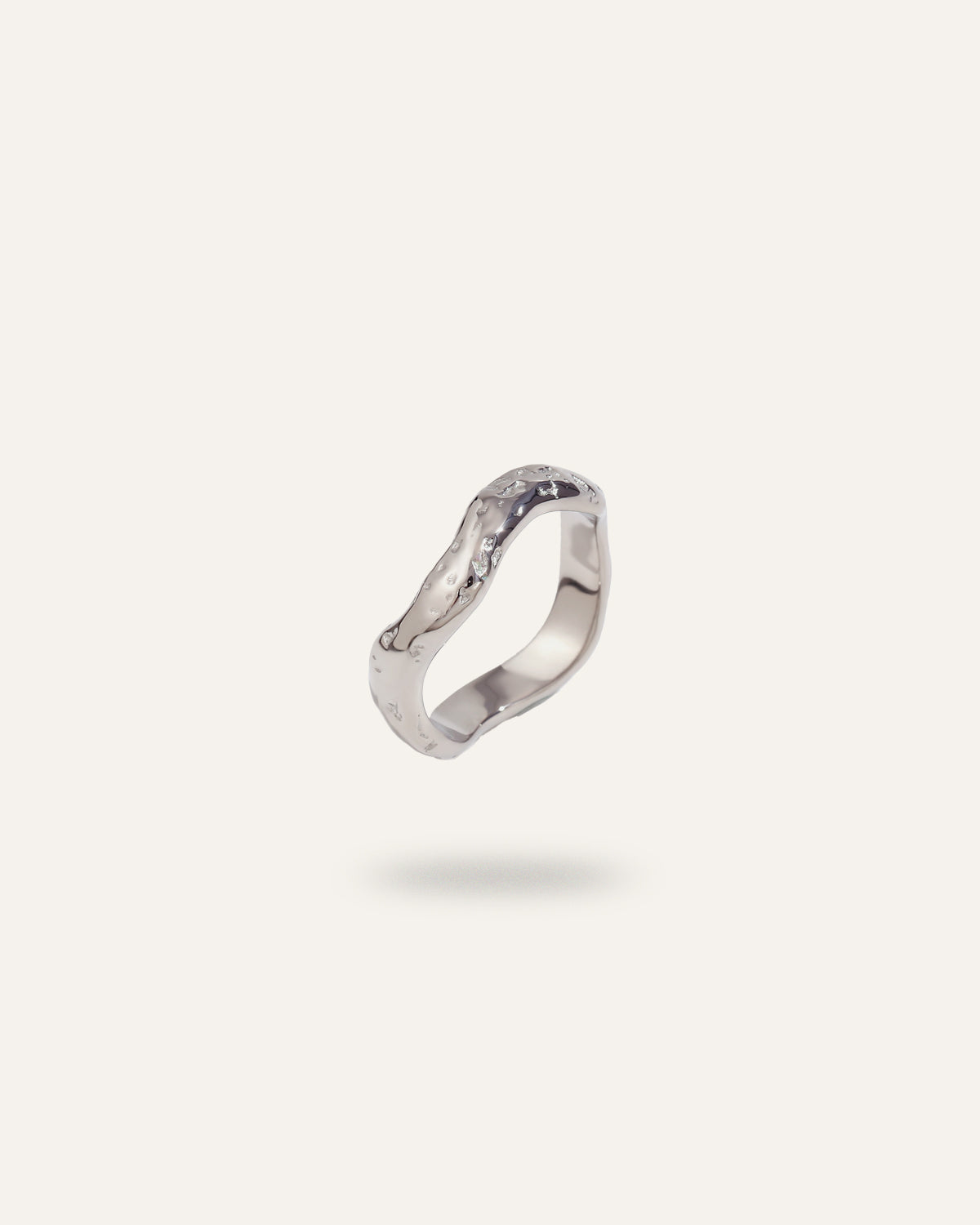 Aeris Ring, in polished stainless steel, waterproof, hypoallergenic, by VENTÙR