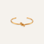 Saga Adjustable Bangle bracelet, in 18K gold-plated 316L stainless steel (gold), waterproof, hypoallergenic, by VENTÙR