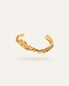 Luna Adjustable Bangle bracelet, in 18K gold-plated 316L stainless steel (gold), waterproof, hypoallergenic, by VENTÙR