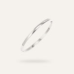 Elara Bangle bracelet, in polished stainless steel, waterproof, hypoallergenic, by VENTÙR