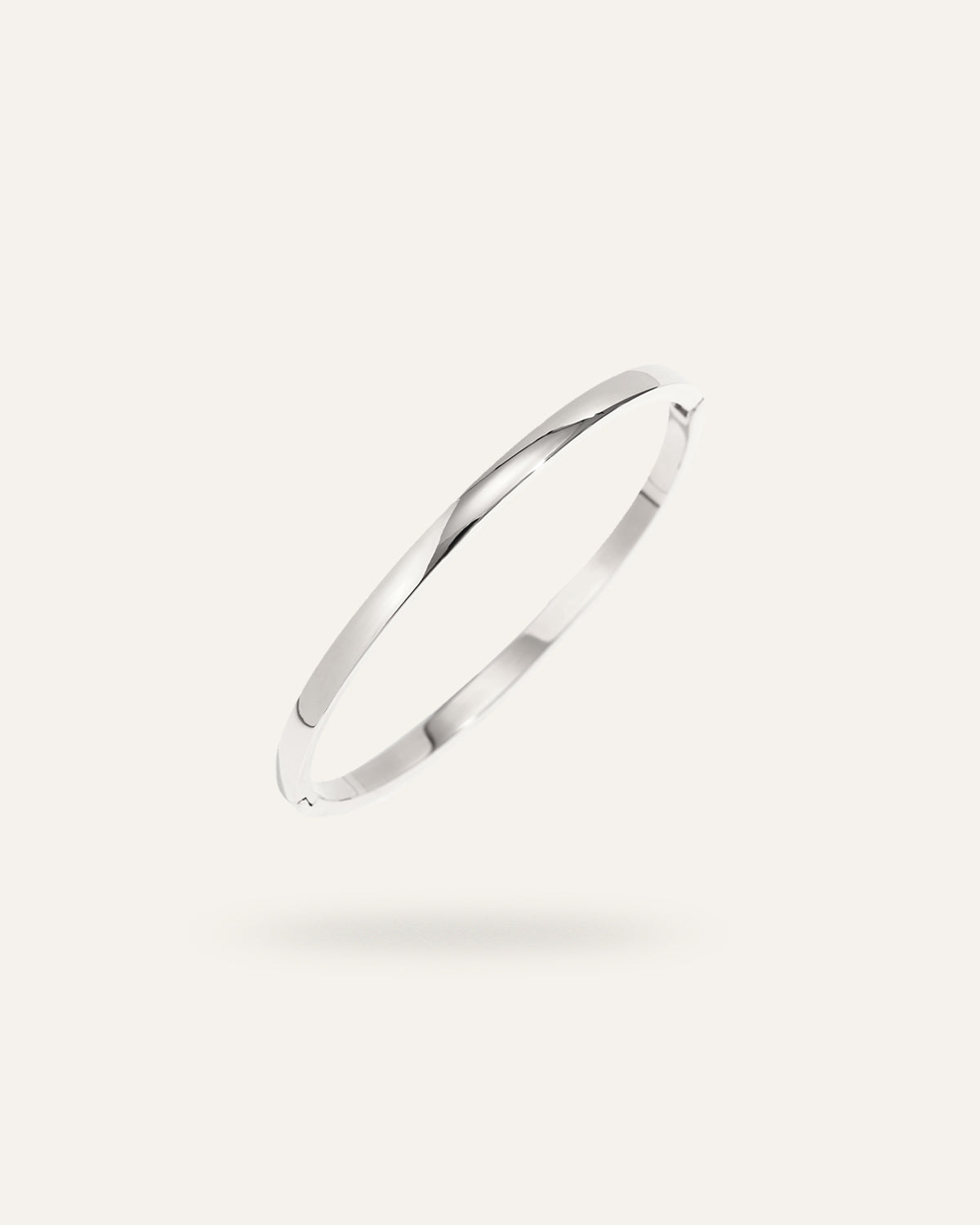 Elara Bangle bracelet, in polished stainless steel, waterproof, hypoallergenic, by VENTÙR