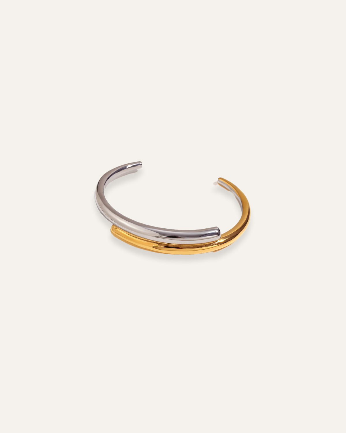 Valentina Adjustable Bangle bracelet, in 18K gold-plated 316L stainless steel (gold), waterproof, hypoallergenic, by VENTÙR