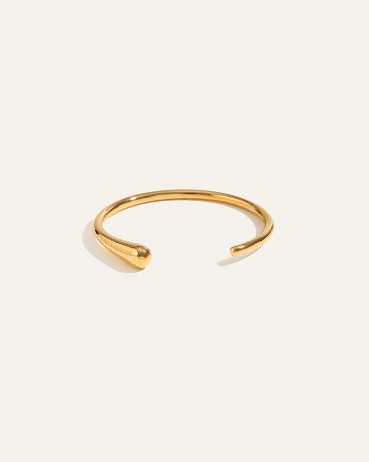 Solea Adjustable Bangle bracelet, in 18K gold-plated 316L stainless steel (gold), waterproof, hypoallergenic, by VENTÙR