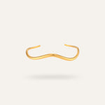 Nami Adjustable Bangle bracelet, in 18K gold-plated 316L stainless steel (gold), waterproof, hypoallergenic, by VENTÙR