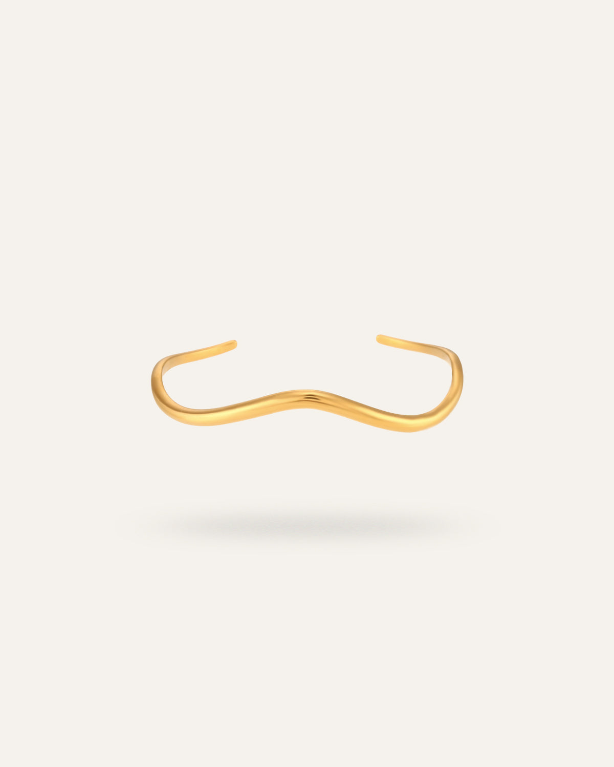 Nami Adjustable Bangle bracelet, in 18K gold-plated 316L stainless steel (gold), waterproof, hypoallergenic, by VENTÙR