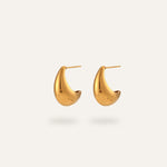 Solea Earrings, in 18K gold-plated 316L stainless steel (gold), waterproof, hypoallergenic, by VENTÙR