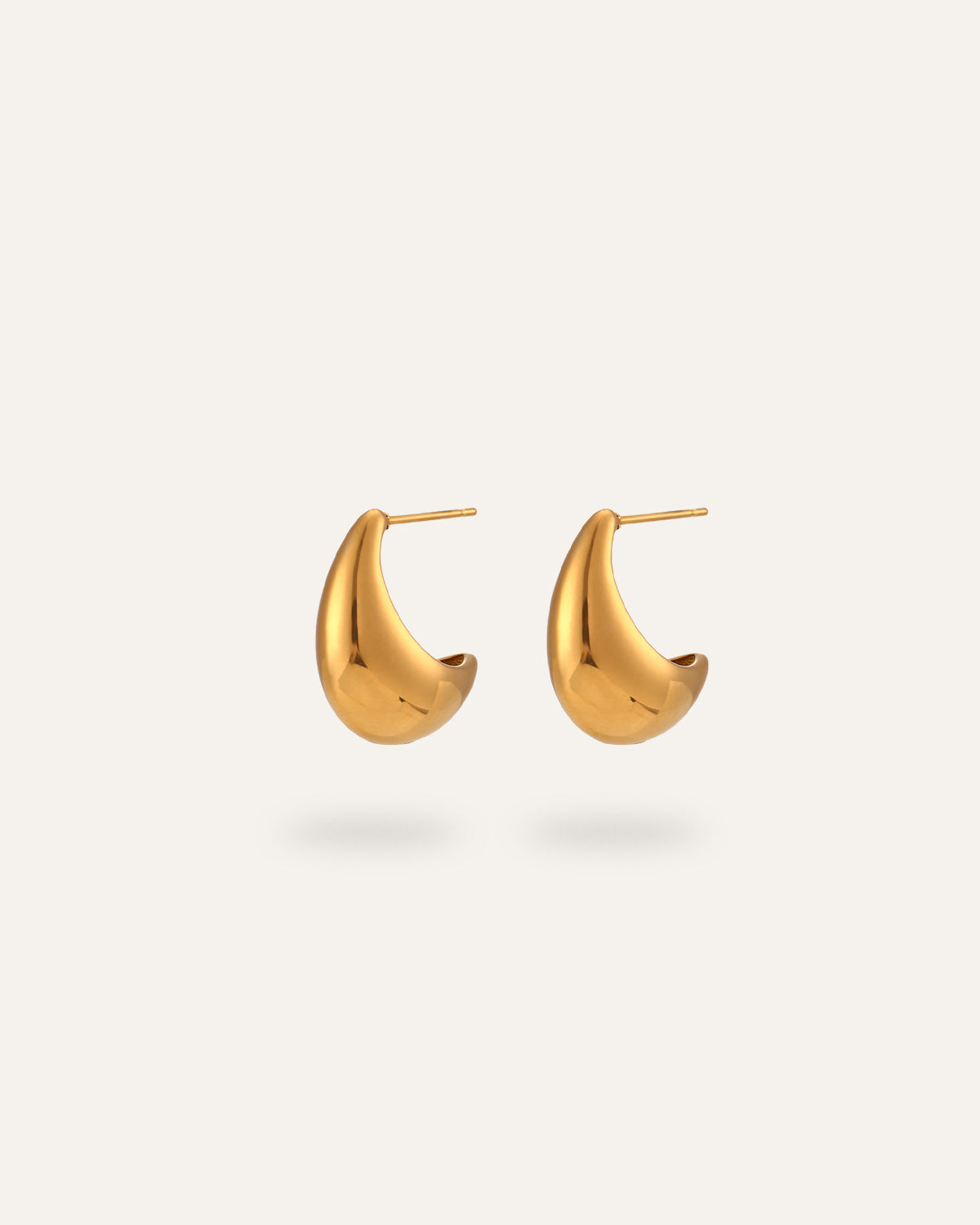 Solea Earrings, in 18K gold-plated 316L stainless steel (gold), waterproof, hypoallergenic, by VENTÙR