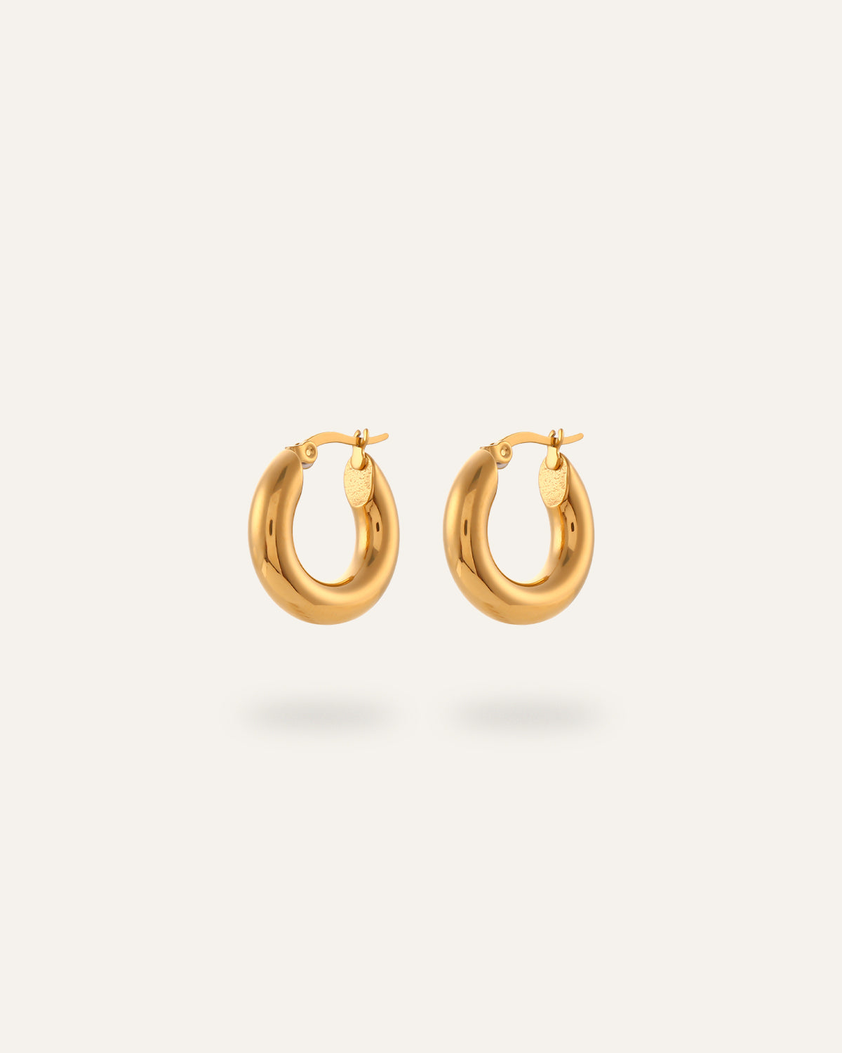 Aurea Earrings, in 18K gold-plated 316L stainless steel (gold), waterproof, hypoallergenic, by VENTÙR