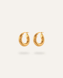 Aurea Earrings, in 18K gold-plated 316L stainless steel (gold), waterproof, hypoallergenic, by VENTÙR