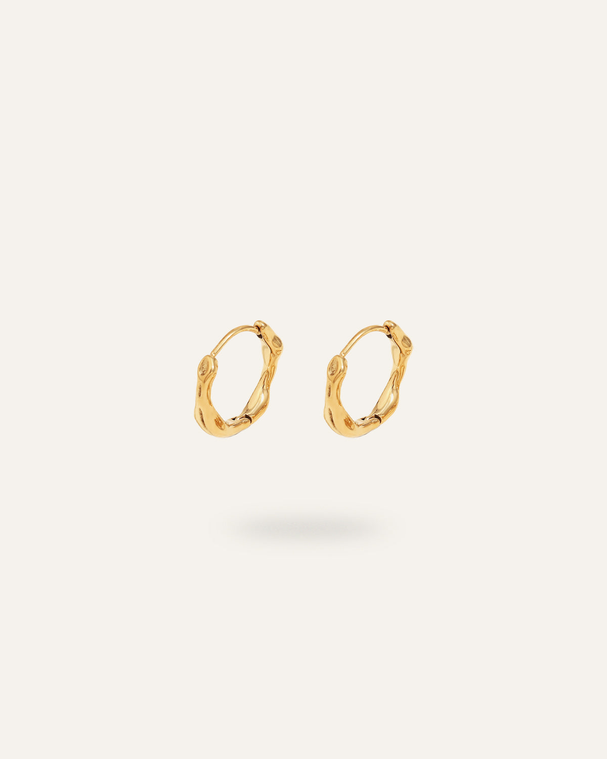 Luna Earrings, in 18K gold-plated 316L stainless steel (gold), waterproof, hypoallergenic, by VENTÙR