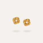 Saga Earrings, in 18K gold-plated 316L stainless steel (gold), waterproof, hypoallergenic, by VENTÙR