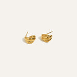 Veneris Earrings, in 18K gold-plated 316L stainless steel (gold), waterproof, hypoallergenic, by VENTÙR