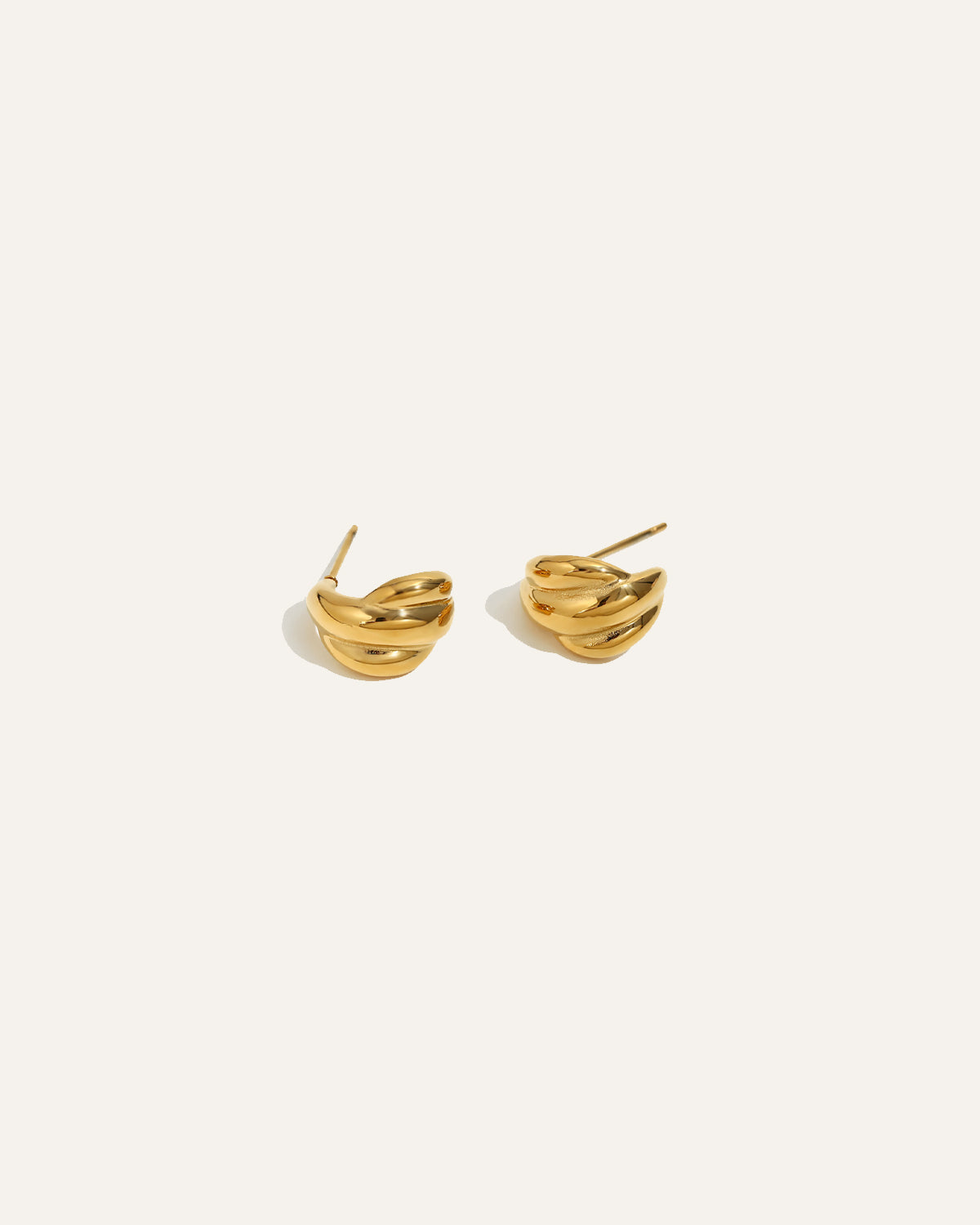 Veneris Earrings, in 18K gold-plated 316L stainless steel (gold), waterproof, hypoallergenic, by VENTÙR