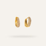 Clarisse Earrings, in 18K gold-plated 316L stainless steel (gold), waterproof, hypoallergenic, by VENTÙR