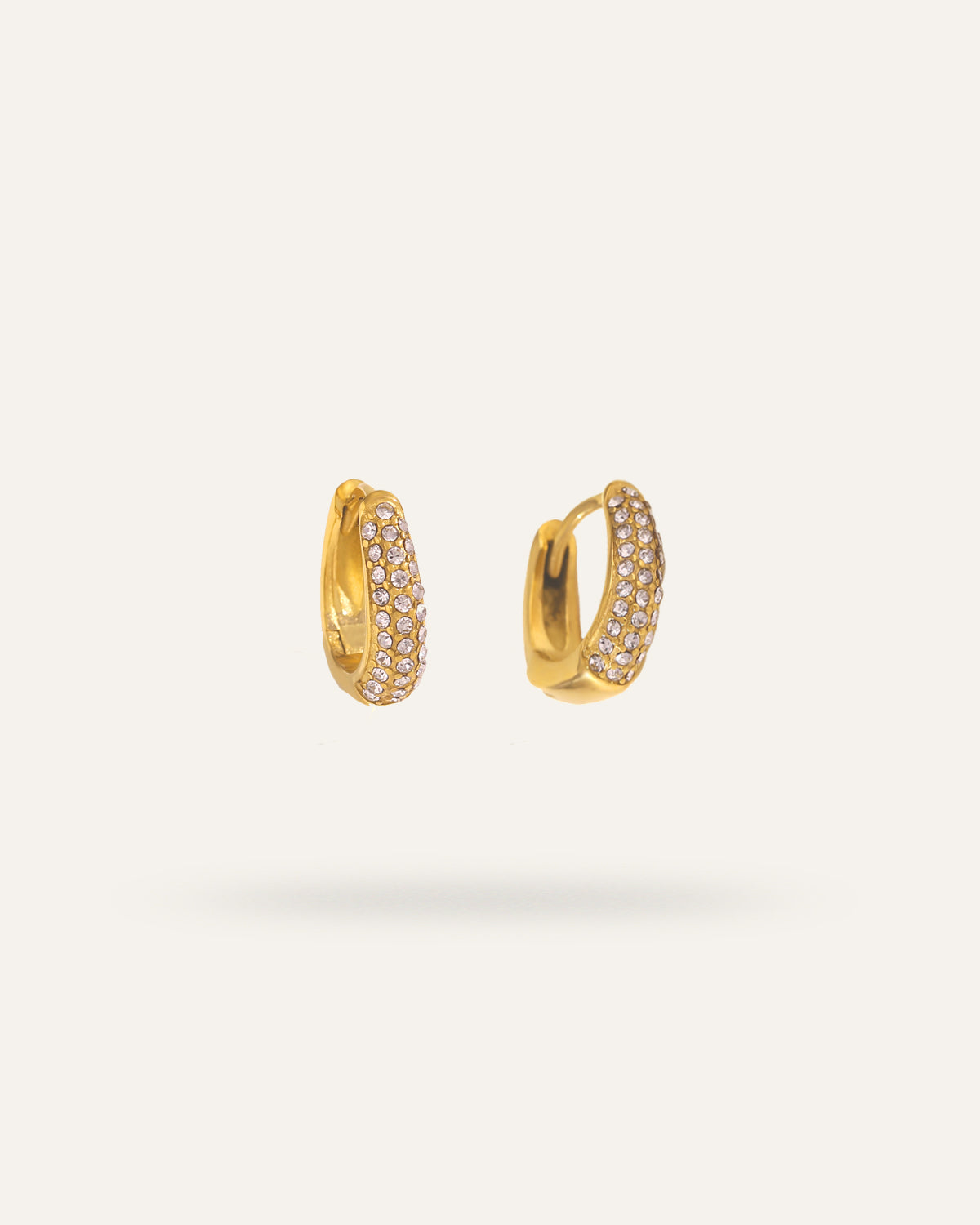 Clarisse Earrings, in 18K gold-plated 316L stainless steel (gold), waterproof, hypoallergenic, by VENTÙR