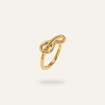 Celina Ring, in 18K gold-plated 316L stainless steel (gold), waterproof, hypoallergenic, by VENTÙR