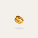 Amara Ring, in 18K gold-plated 316L stainless steel (gold), waterproof, hypoallergenic, by VENTÙR