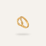Aurielle Ring, in 18K gold-plated 316L stainless steel (gold), waterproof, hypoallergenic, by VENTÙR