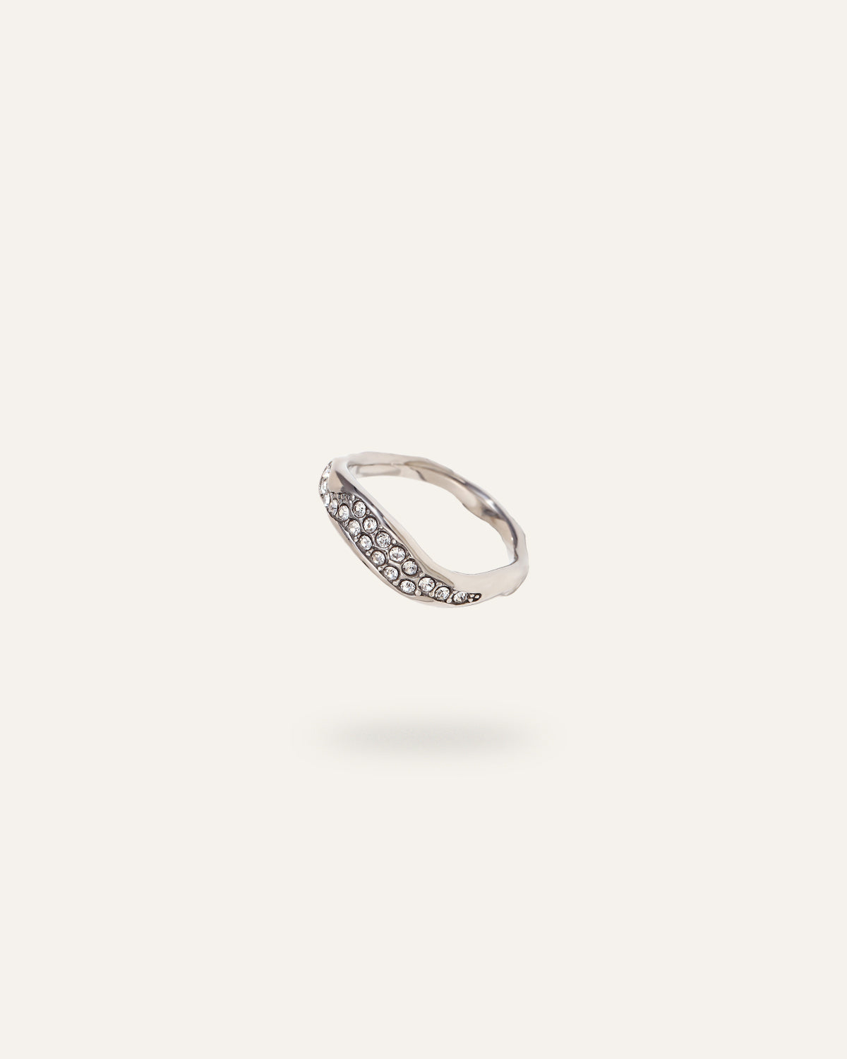 Linea Ring, in polished stainless steel, waterproof, hypoallergenic, by VENTÙR