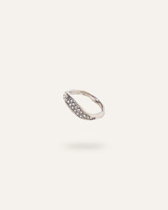 Linea Ring, in polished stainless steel, waterproof, hypoallergenic, by VENTÙR