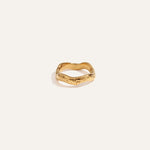 Aeris Ring, in 18K gold-plated 316L stainless steel (gold), waterproof, hypoallergenic, by VENTÙR