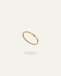 Clarisse Ring, in 18K gold-plated 316L stainless steel (gold), waterproof, hypoallergenic, by VENTÙR