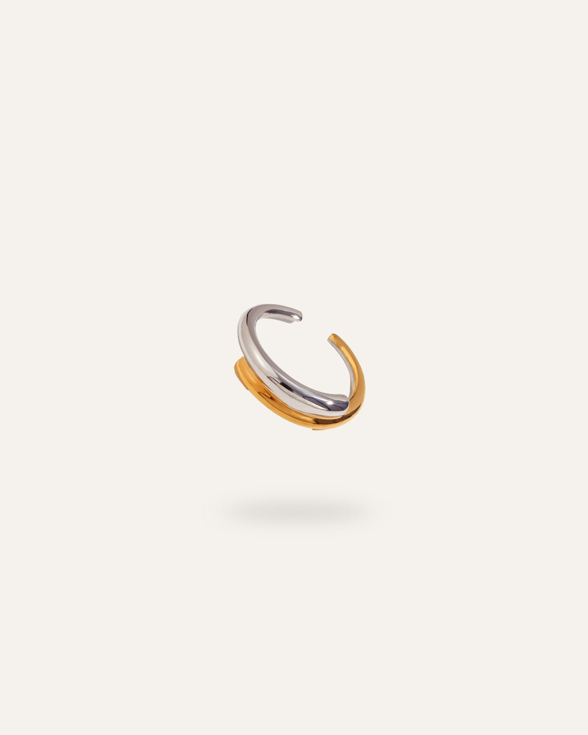Valentina Adjustable Ring, in 18K gold-plated 316L stainless steel (gold), waterproof, hypoallergenic, by VENTÙR