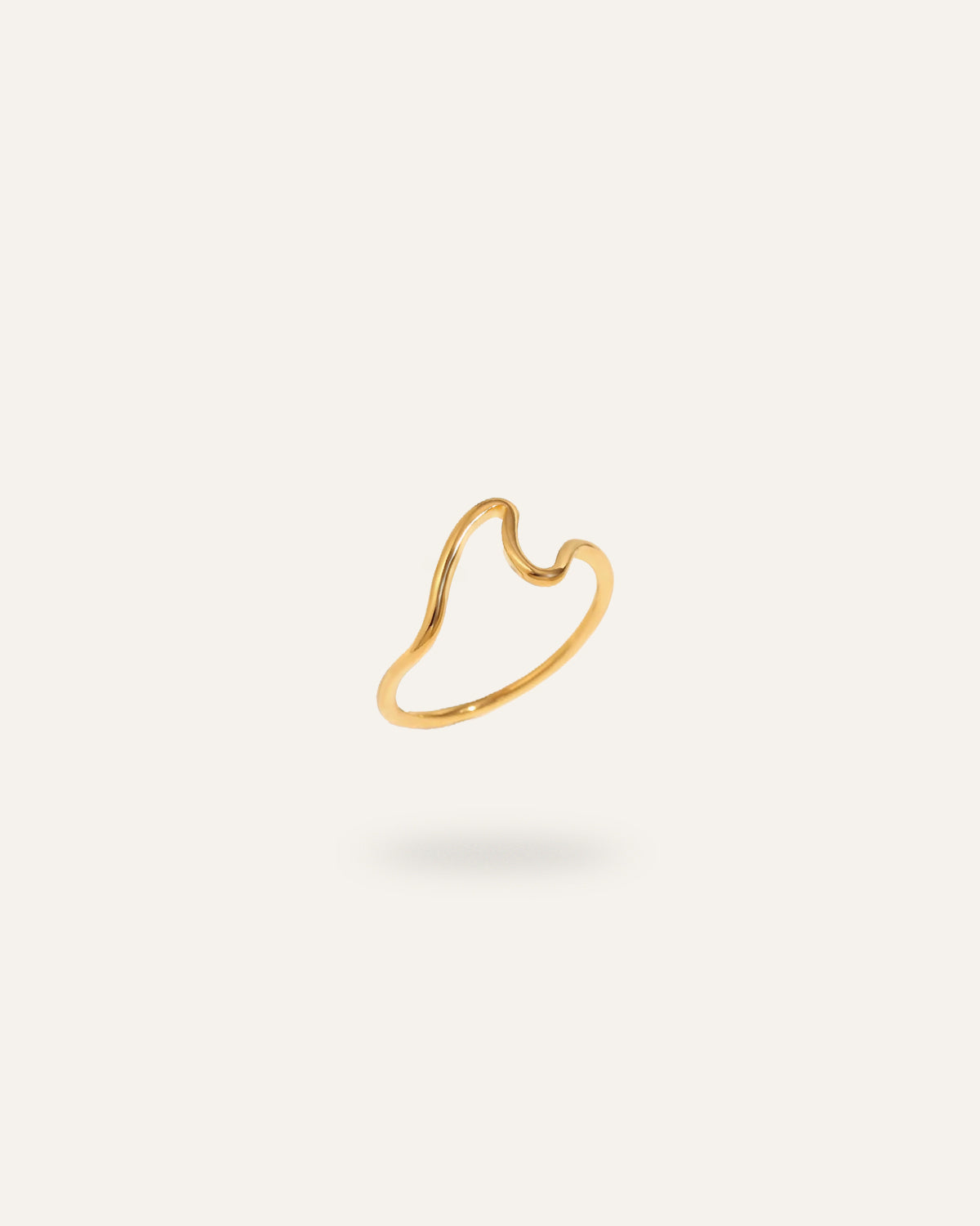 Nami Ring, in 18K gold-plated 316L stainless steel (gold), waterproof, hypoallergenic, by VENTÙR