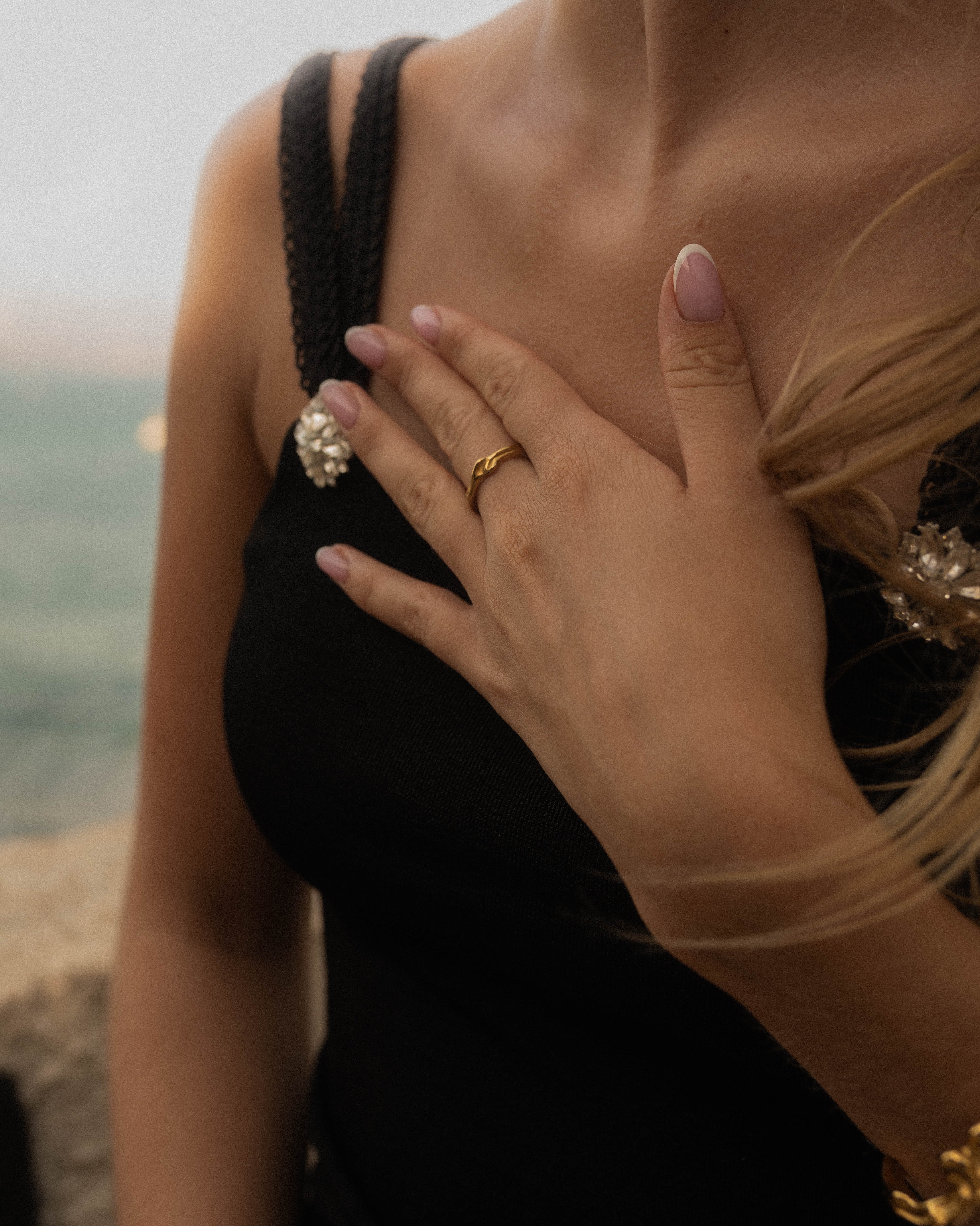 jewelry, in 18K gold-plated 316L stainless steel, waterproof, hypoallergenic, by VENTÙR