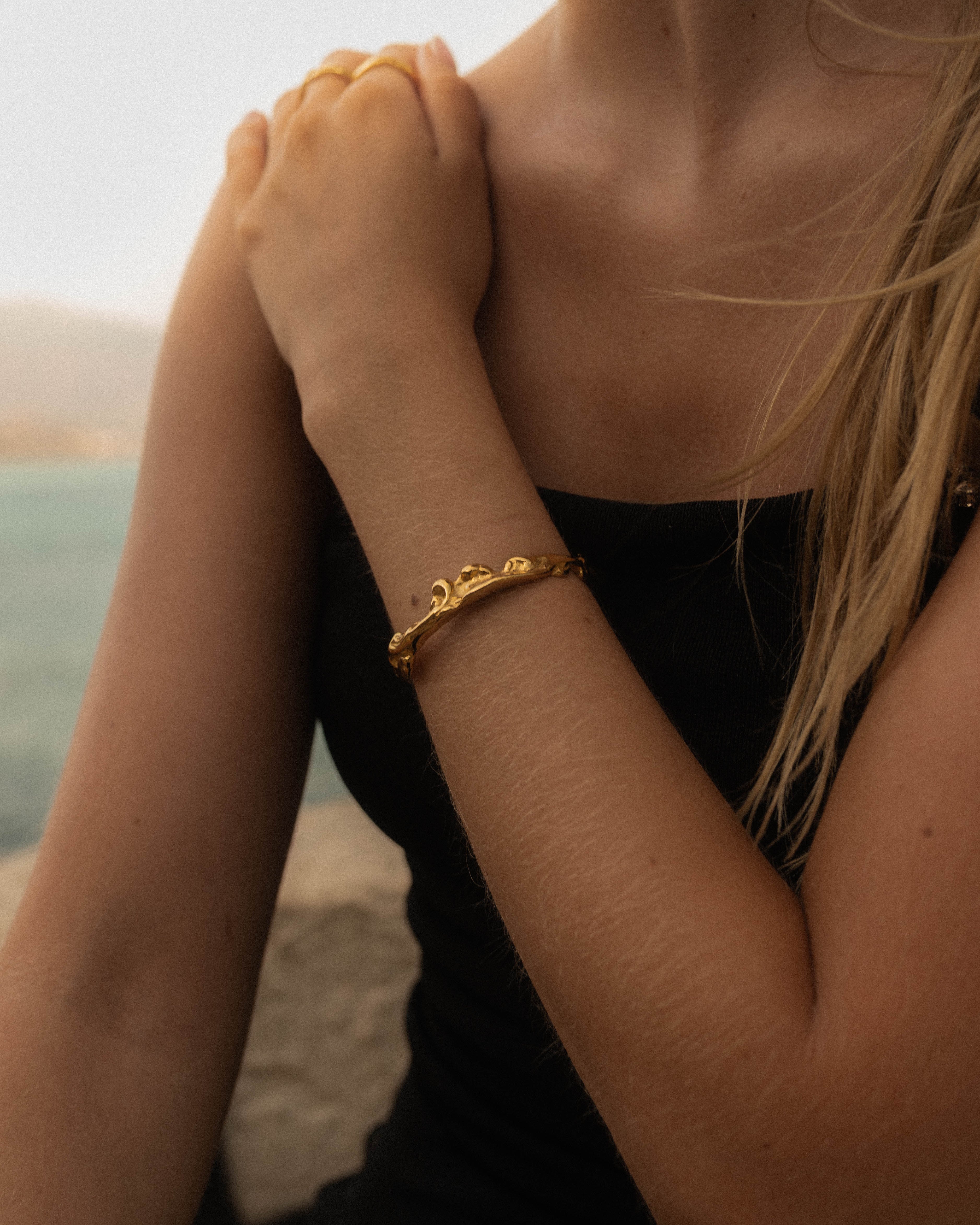 jewelry, in 18K gold-plated 316L stainless steel, waterproof, hypoallergenic, by VENTÙR