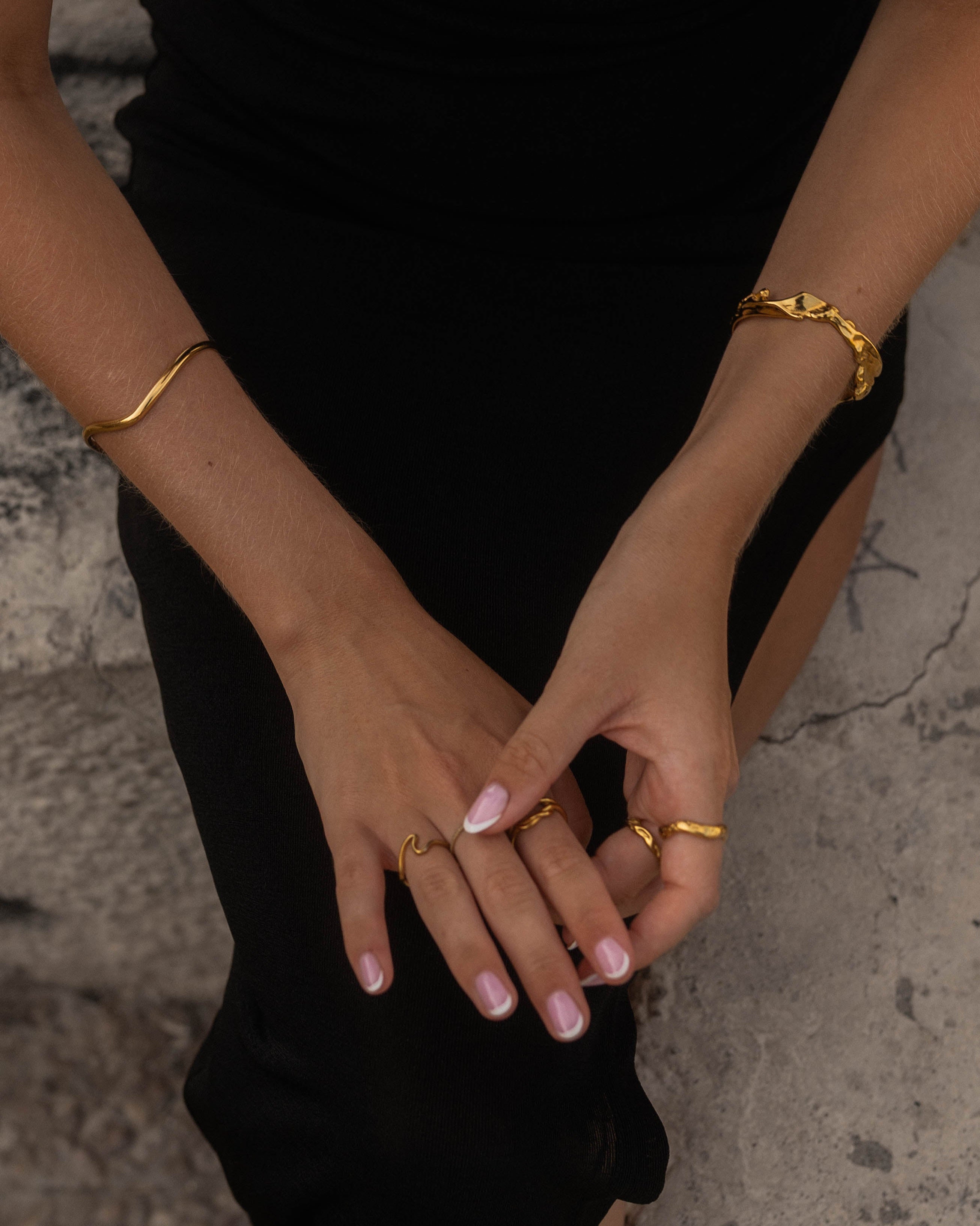 jewelry, in 18K gold-plated 316L stainless steel, waterproof, hypoallergenic, by VENTÙR